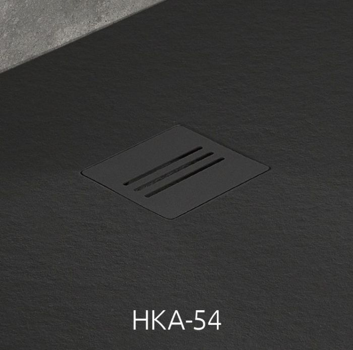 Kyntos F Black прямоугольный поддон из литьевого камня